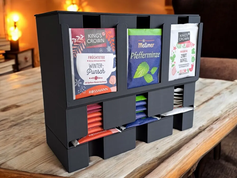 Moderner Tee-Organizer, Tee-Spender