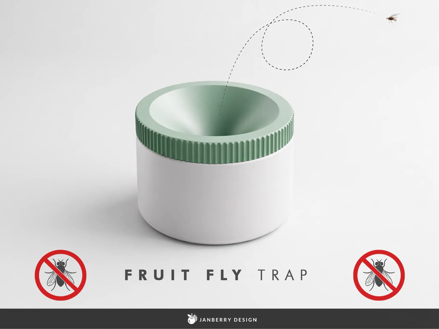Dekorative Fruchtfliegenfalle
